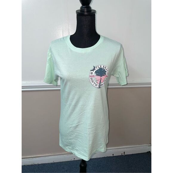 Tsunami Tops - Myrtle Beach, South Carolina Tsunami Mint Green Short Sleeve Tee